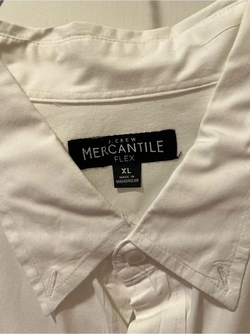 Jcrew Flex White Dress Shirt XL